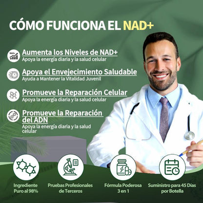 Luxuvell - Suplemento NAD+ Liposomal | Energía Celular y Antienvejecimiento (Edición Especial)