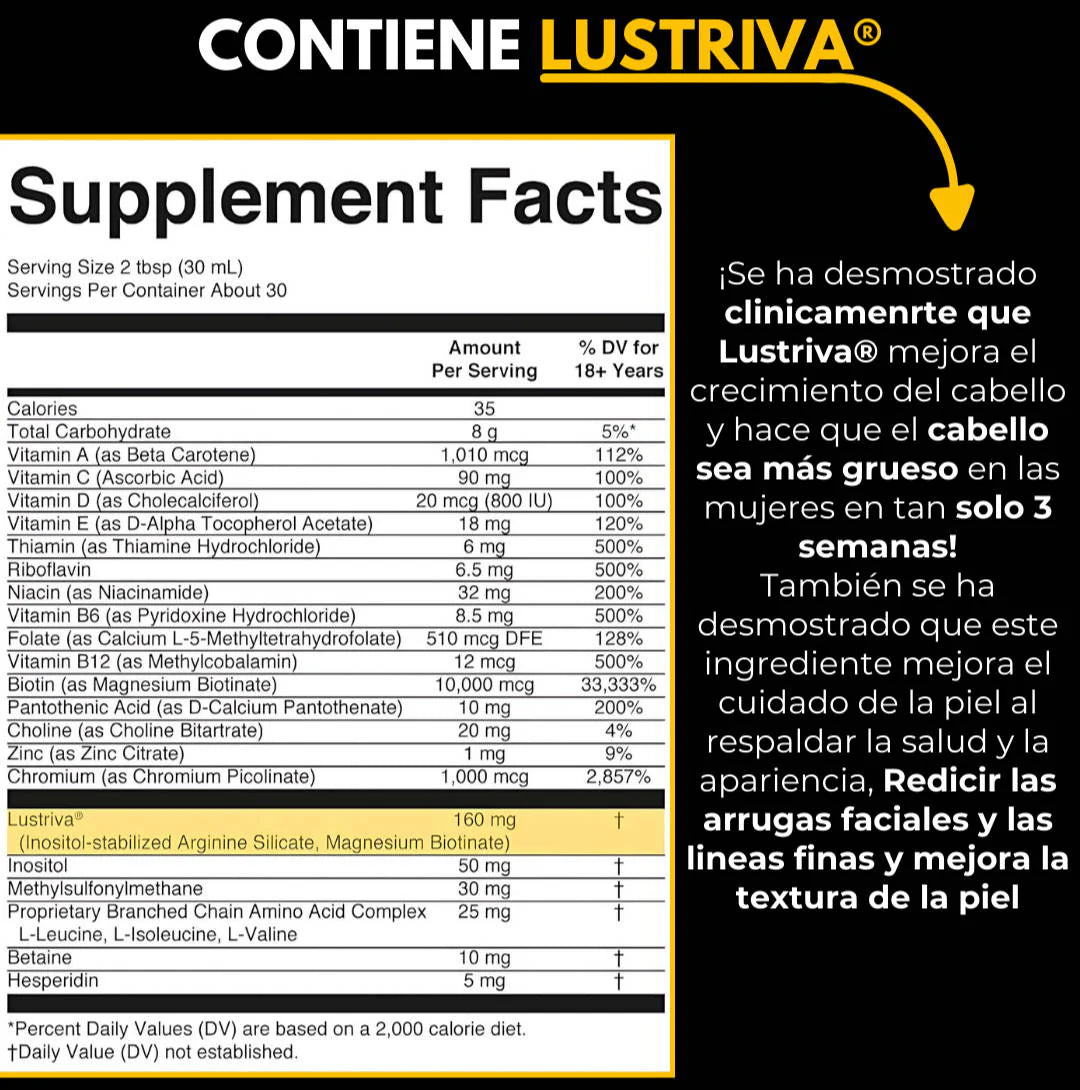 LuxuVell -Multivitamínico y Crece Cabello ( Edición Limitada )