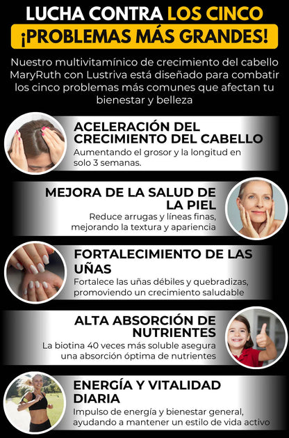 LuxuVell -Multivitamínico y Crece Cabello ( Edición Limitada )